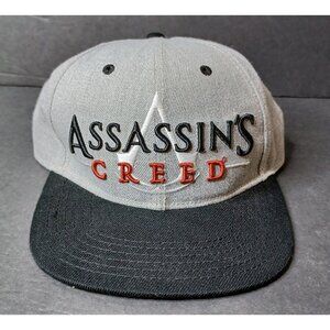 Assassin’s Creed 2016 Embroidered Logo Snapback Ball Cap Hat Gray & Black